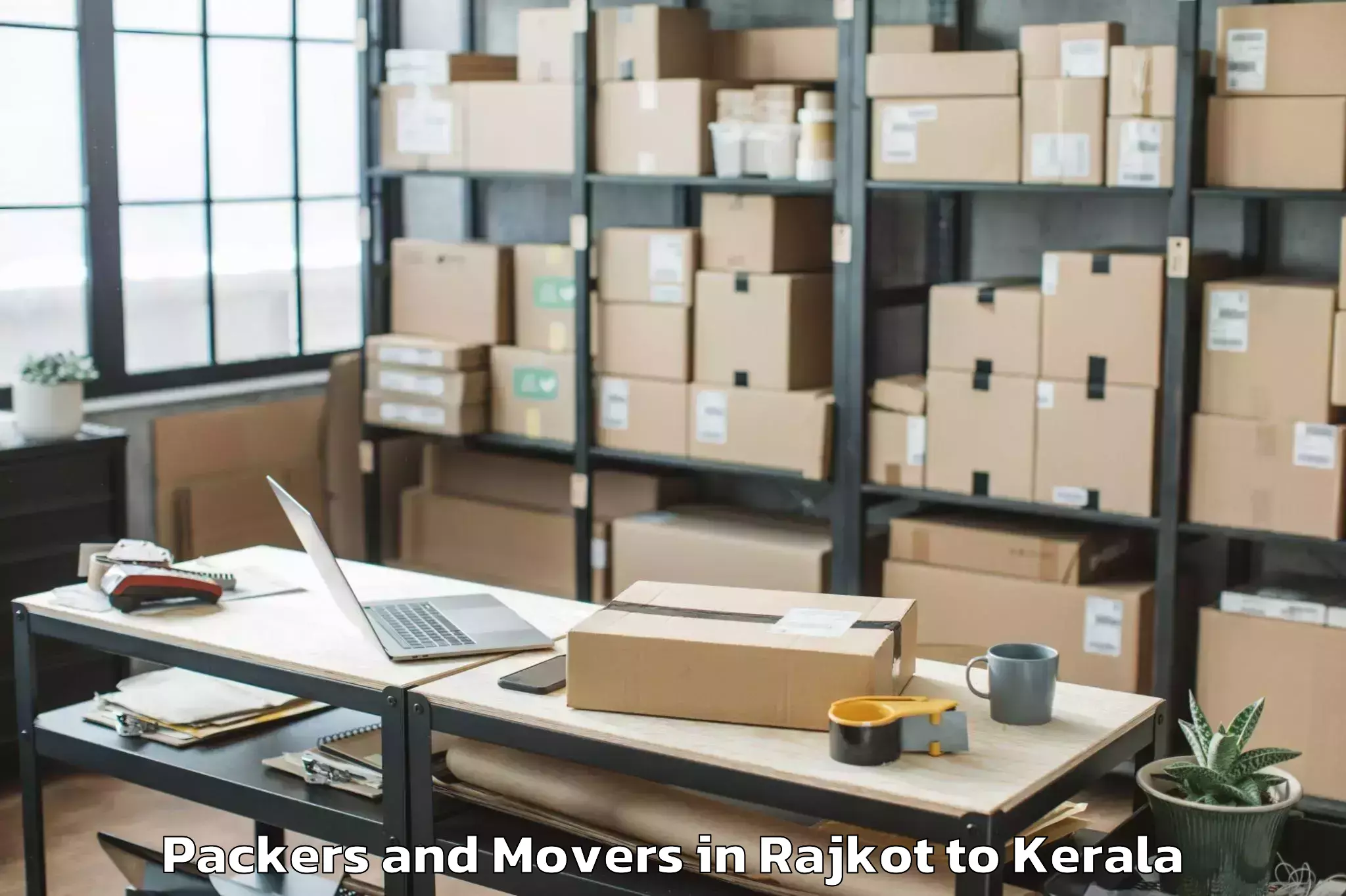 Reliable Rajkot to Karinkallathani Packers And Movers